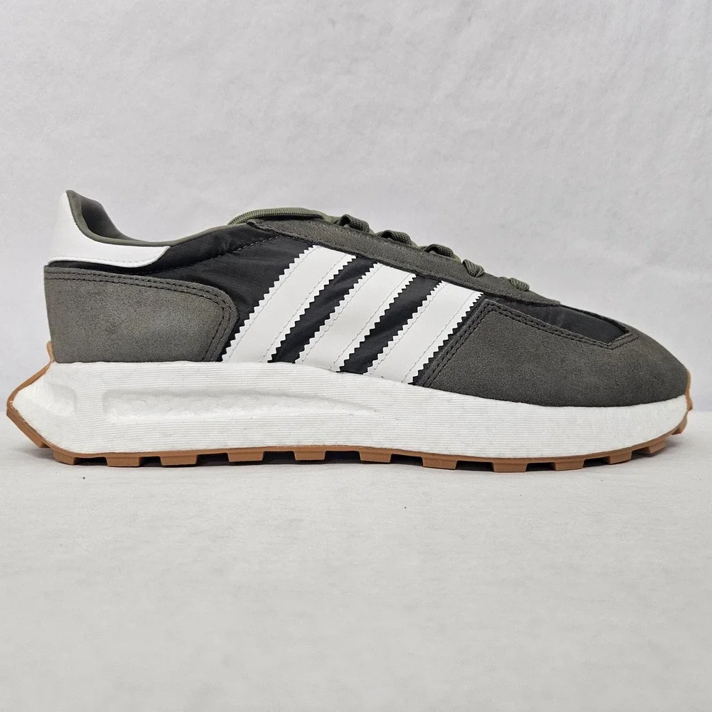 Adidas Retropy E5 Casual Sneakers H03854‎ Olive White Gray Boost Mens Size 9